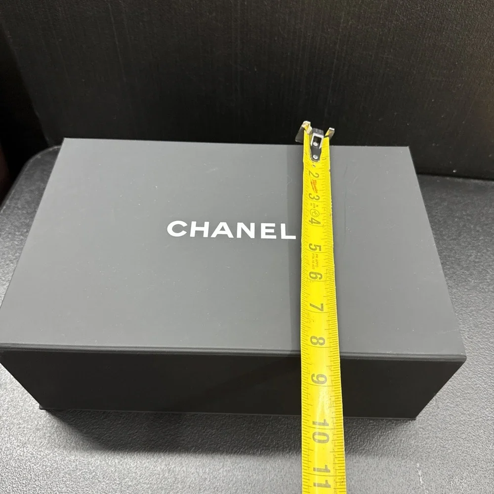 Chanel Magnetic Fold Empty Purse Storage Box Tissue 12X 8X 4.5 Small 1687